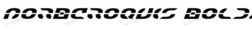 NorBCroquis BoldItal字体转换